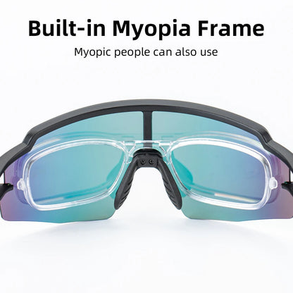 Cycling Glasses, UV400 Photochromic Polarized Lens
