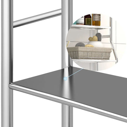 Over-the-Toilet Metal Storage Shelves with Paper Holder
