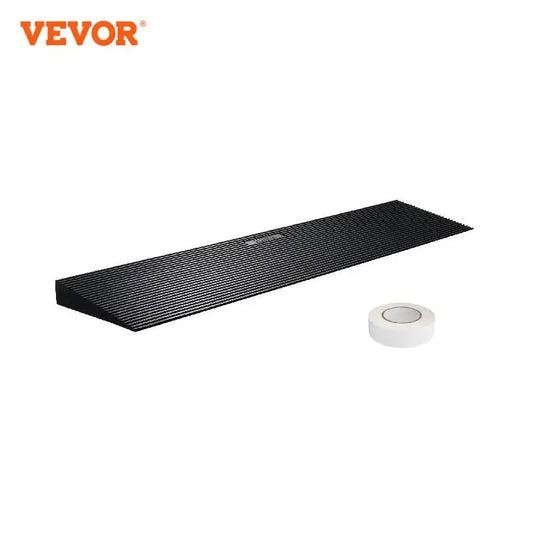 1.2" Rise Cuttable Natural Rubber Threshold Wheelchair Ramp with Double-Sided Tape