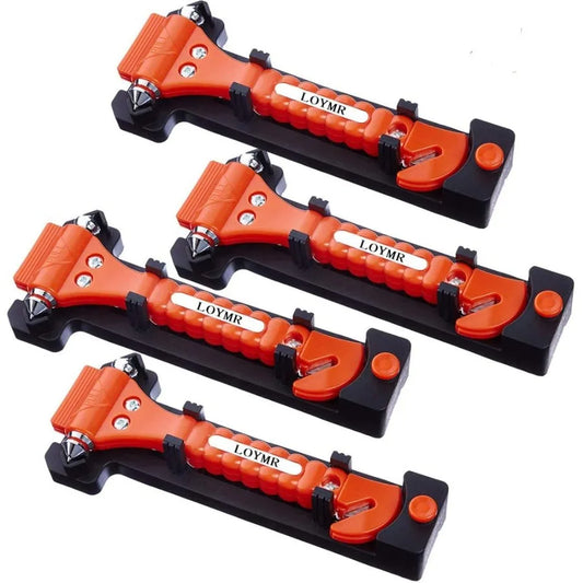 4 PCS  2-in-1 Safety Car Window Glass Breaker and Seat Belt Cutter