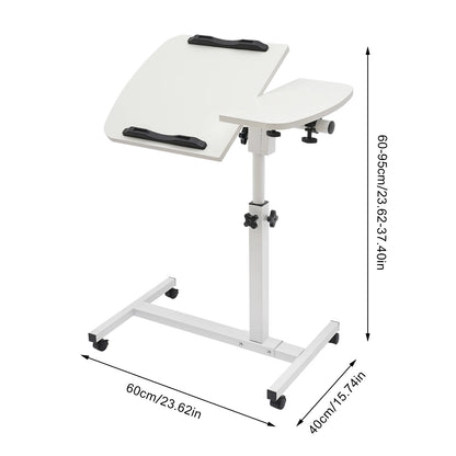 60-95cm Adjustable Rolling Table Stand  With Wheels