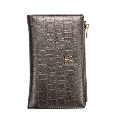 Retro Classic Style Solid Color Women's Long Wallet with Letter Print