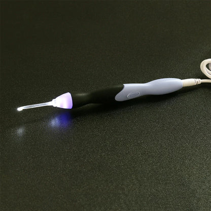 9 in 1 USB Light Up Crochet Hooks, Handmade Knitting Needles