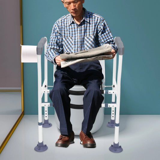 Toilet Safety Rails Frame for A Senior's Bathroom