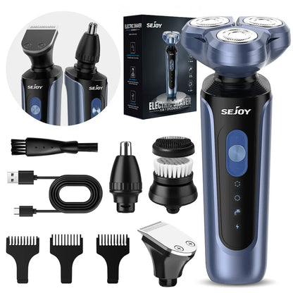 Electric Razor for Men, Foil Shaver with 3-Blade Edge