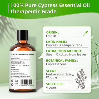 100ML 100% Pure Nature Cypress Essential Oils
