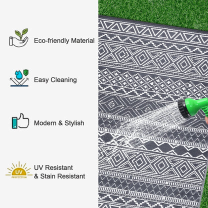 Outdoor 5x8 Waterproof Reversible Patio Rug