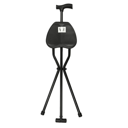 Portable Folding Walking Cane with Tripod Seat