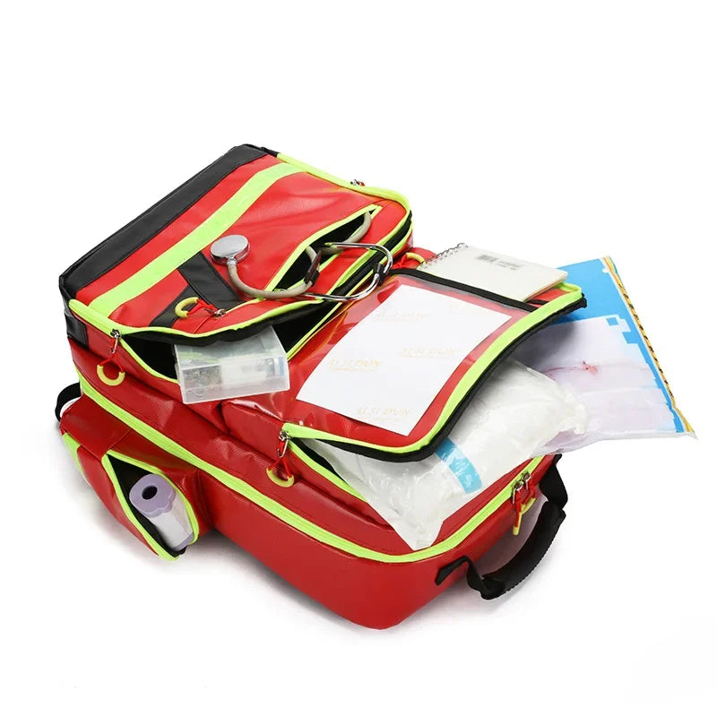 Large Capacity Outdoor Emergency Rescue First Aid Kit Backpack