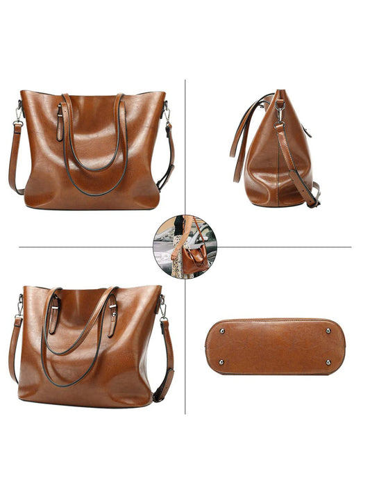 Women's Leather Purse With Handle
