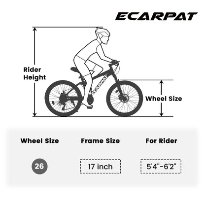 26 Inch 21 Speed Unisex Mountain Bike