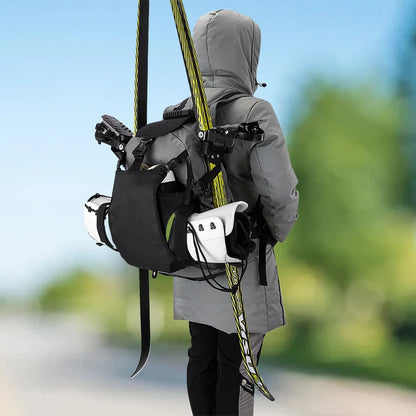 30L Outdoor Waterproof Ski/Skating Storage Backpack for Protective Gear