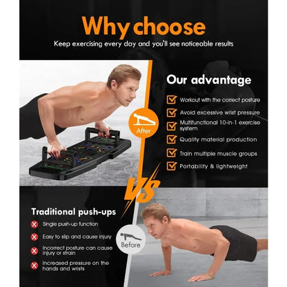 Portable Push-Up Board, Exercise Equipment