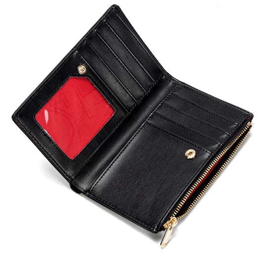 Retro Classic Style Solid Color Women's Long Wallet with Letter Print