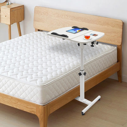 60-95cm Adjustable Rolling Table Stand  With Wheels