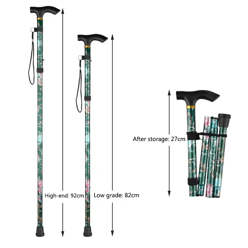 Outdoor Folding Telescopic Walking Sticks