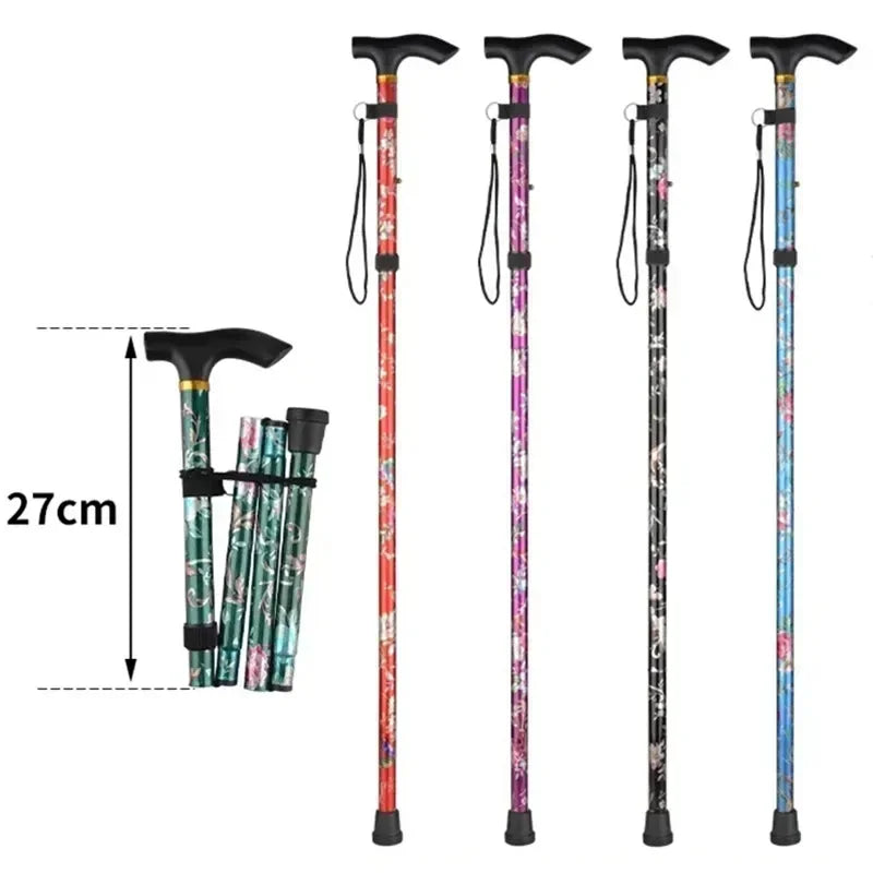 Outdoor Folding Telescopic Walking Sticks