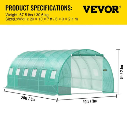 Greenhouse & 15x7x7/10x7x7/20x10x7/12x7x7 ft & Cold Frames