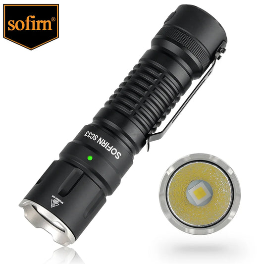 HI LED Tactical Flashlight 5200lm Powerful 21700 USB C