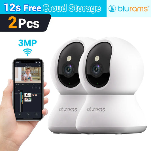 2 Pcs 2K A31S Indoor Home Security Camera