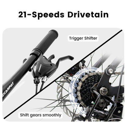 Dual Full Suspension Unisex Mountain Bike 24/26/27.5 Inch