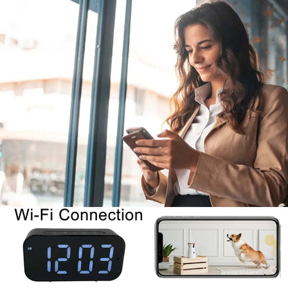 Clock Camera with 1080P HD, Motion Detection, Remote Viewing, Recording