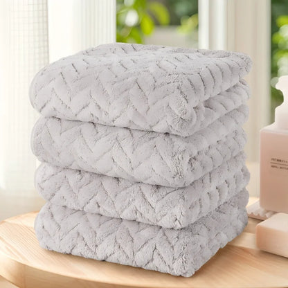 Ultra Soft Solid Color 4 Pc Towel Set