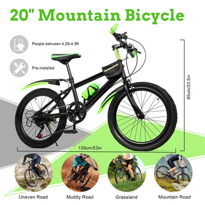 20 Inch 7 Speed Teens' Mountain Bike