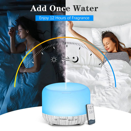 500ML Aromatherapy Oil Diffuser, Auto Shut Off