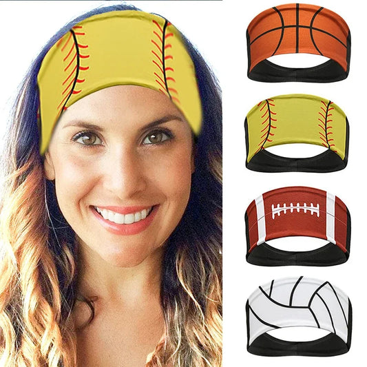 Wide Elastic Breathable Headbands, Sweatbands