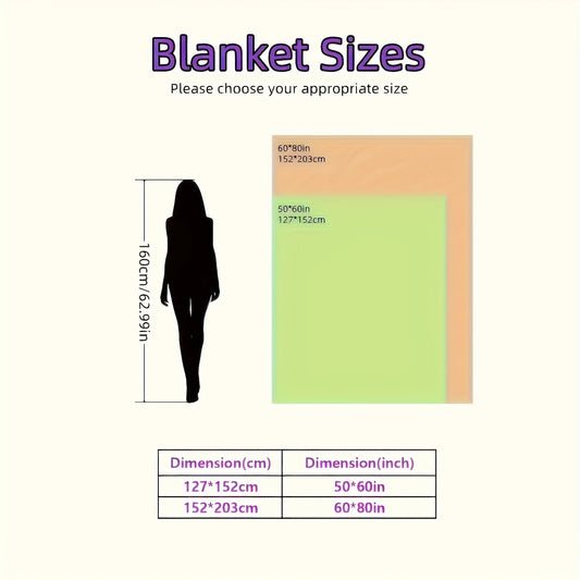 Cozy Plush Fleece Reversible Thermal Throw Blanket