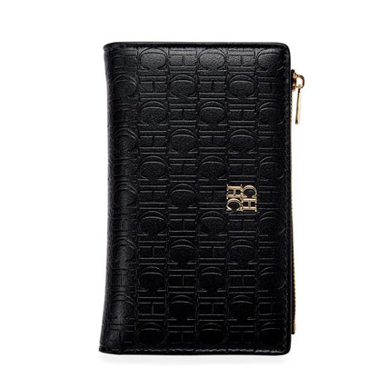 Retro Classic Style Solid Color Women's Long Wallet with Letter Print