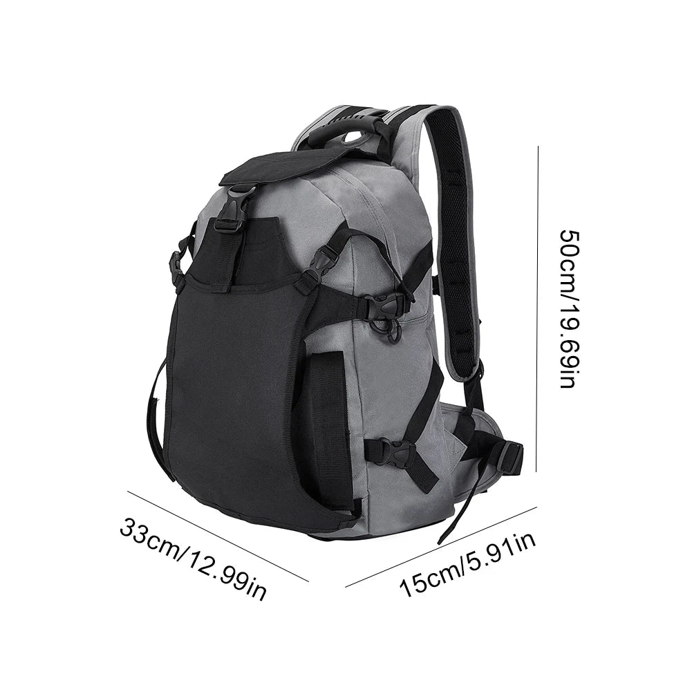 30L Outdoor Waterproof Ski/Skating Storage Backpack for Protective Gear