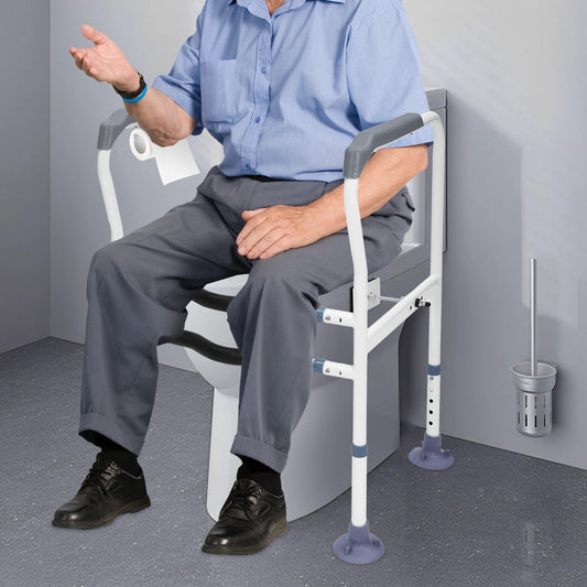 Toilet Safety Rails Frame for A Senior's Bathroom
