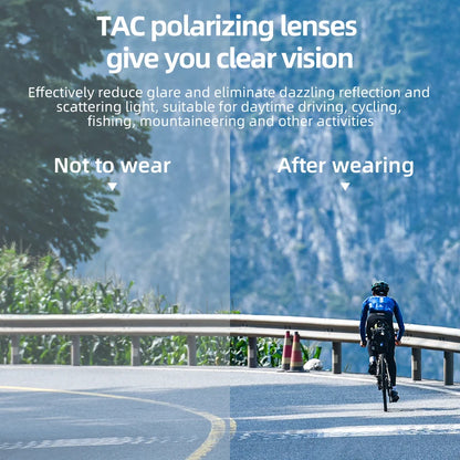 Cycling Glasses, UV400 Photochromic Polarized Lens