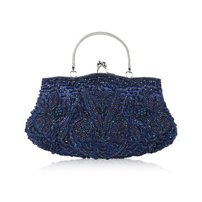 Retro Women's Beaded Evening Clutch Handbag