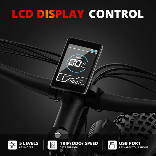 EB26  48V 15AH 31 MPH 1000W Electric Mountain Bike for Adults