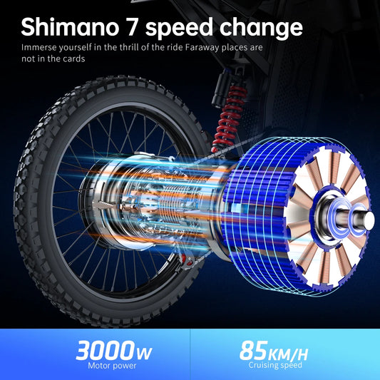 Adult Off-Road X21 Max EMotorcycle 3000W 60V30AH