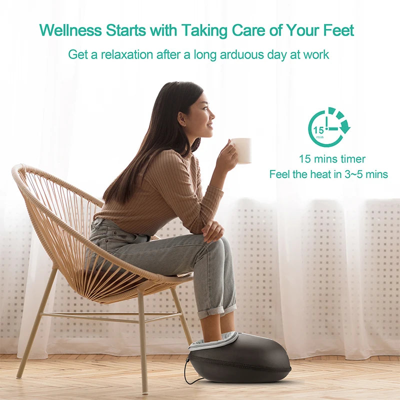 Shiatsu Foot Massager with Heat Roller