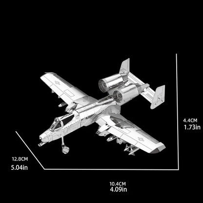 A-10 3D Metal Puzzle DIY Model Building Kit