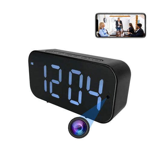 Clock Camera with 1080P HD, Motion Detection, Remote Viewing, Recording