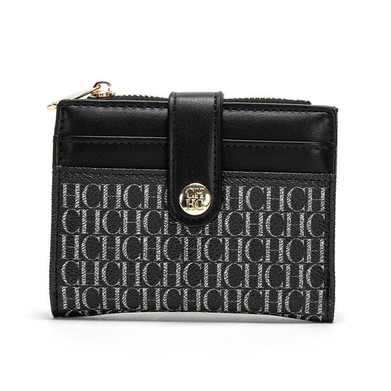 Classic Retro Men's and Women's Universal Wallet Letter Printed Portable Wallet