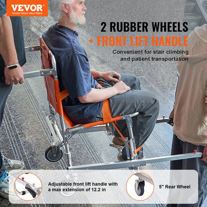350lbs Capacity EMS Foldable Lift Wheelchair