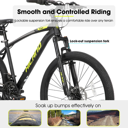 26" Mountain Bike, 21 Speed with Suspension Fork