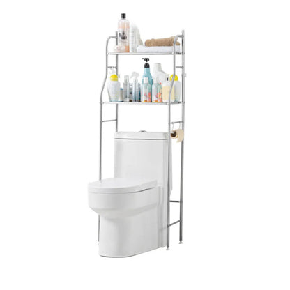 Over-the-Toilet Metal Storage Shelves with Paper Holder