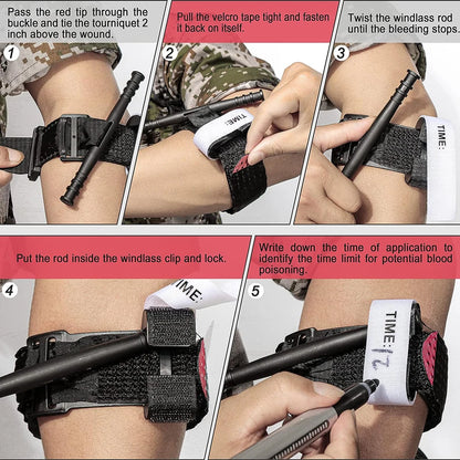 5/10/25 Pcs Portable First Aid Emergency Tourniquet