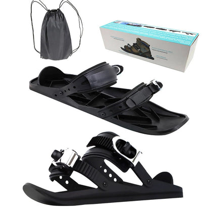 Portable Mini Short Ski Skates, Short Snow Skateboard
