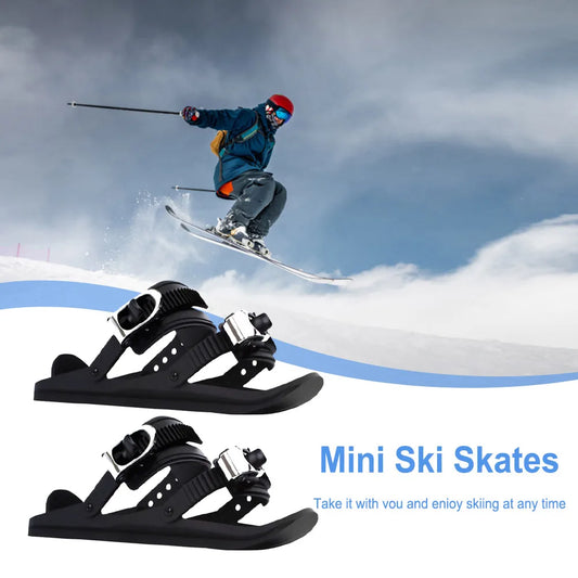 Portable Adjustable Mini Short Ski Skates, Skiboard