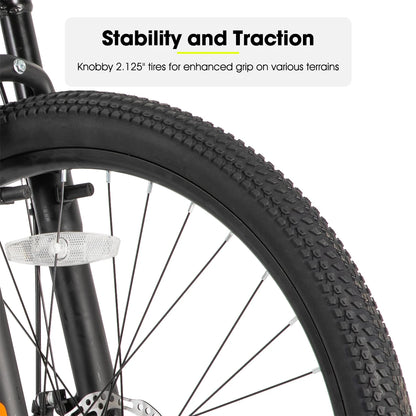26" Mountain Bike, 21 Speed with Suspension Fork
