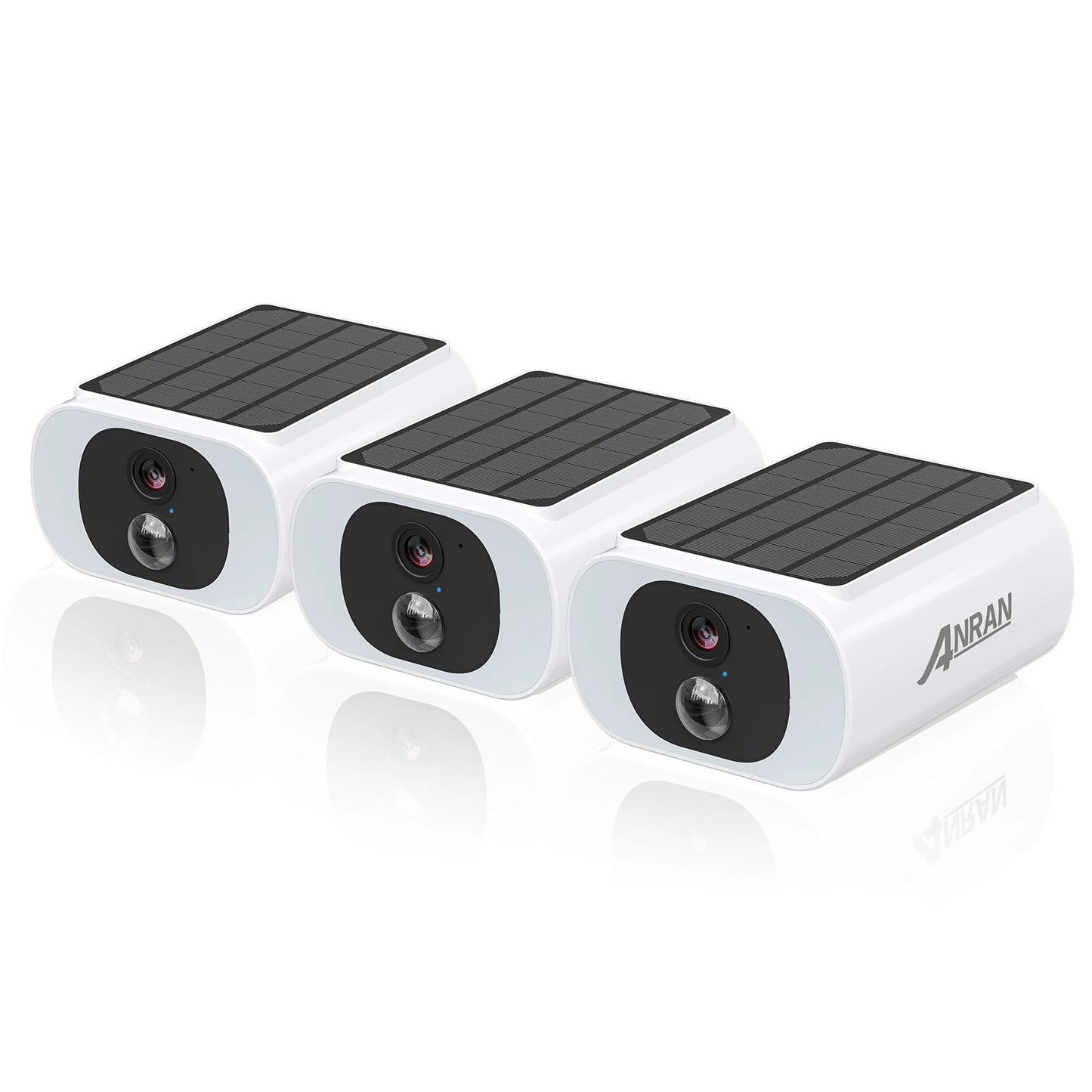 2/3/4 PCS Outdoor Wireless WIFI Security Camera 2.4G 3MP Battery Solar, 
Local Alarm